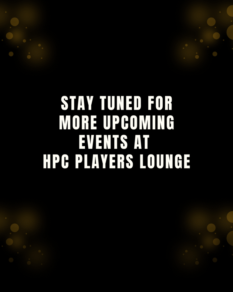 Stay Tuned For Upcoming Events