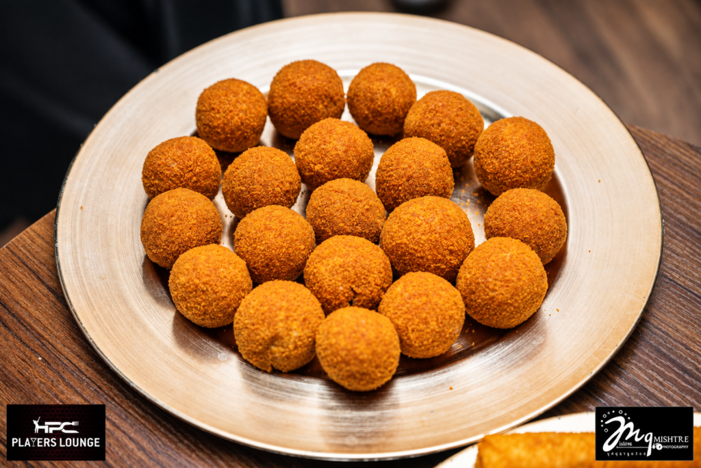 Plate of Sri Lankan cutlets at HPC Players Lounge
